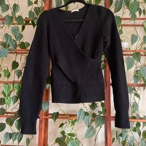 100% Merino Wool TOME NYC Crossover Sweater